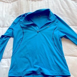 blue champion half zip